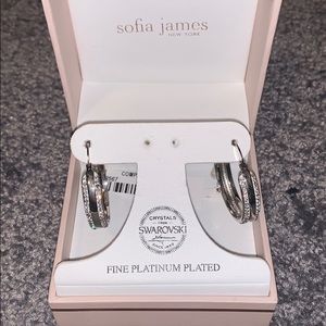 Moving sale ! Platinum plated earrings